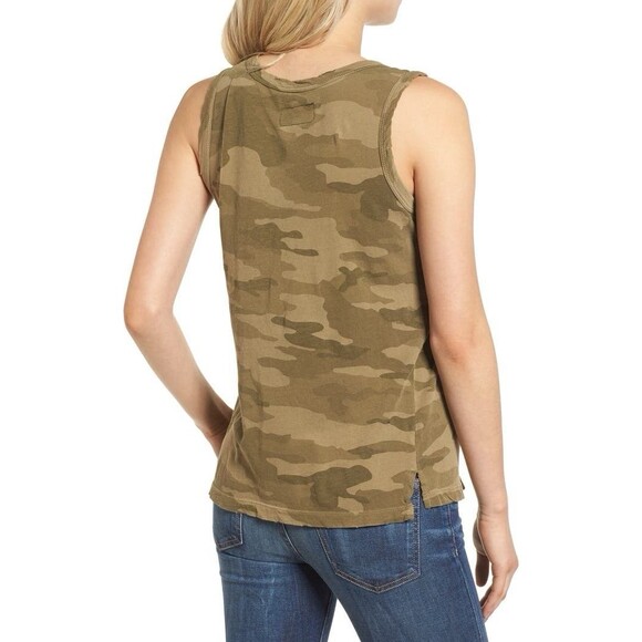 CURRENT ELLIOTT THE MUSCLE TEE CAMO $118 SZ 0 - Picture 2 of 3